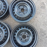 Roue en acier usagée Inc Noir / Dimensions : 16x6.5 / Boulons : 5x114.3mm