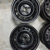 Roue en acier usagée Inc03 Noir / Dimensions : 15x6 / Boulons : 4x114.3mm4x4.5po