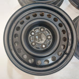Roue en acier usagée Noir Inc 01 / Dimensions : 16x6.5 / Boulons : 5x115mm