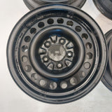 Roue en acier usagée Noir Inc 02 / Dimensions : 15x6 / Boulons : 5x115mm