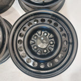 Roue en acier usagée Noir Inc 02 / Dimensions : 15x6 / Boulons : 5x115mm