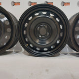 Roue en acier usagée Noir Inc 03 / Dimensions : 16x6.5 / Boulons : 4x100mm