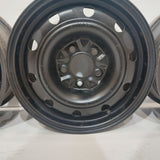 Roue en acier usagée Noir Inc 02 / Dimensions : 15x6.5 / Boulons : 5x114.3mm