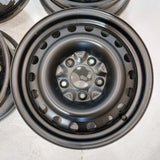 Roue en acier usagée Noir Inc04 / Dimensions : 16x6.5 / Boulons : 5x127mm