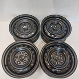 Roue en acier usagée Noir Inc 02 / Dimensions : 15x6 / Boulons : 5x114.3mm