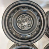 Roue en acier usagée Noir Inc 02 / Dimensions : 15x6 / Boulons : 5x114.3mm