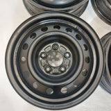 Roue en acier usagée Noir Inc03 / Dimensions : 15x6 / Boulons : 5x114.3mm