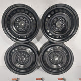 Roue en acier usagée Honda Noir02 / Dimensions : 15x6.5 / Boulons : 5x114.3mm