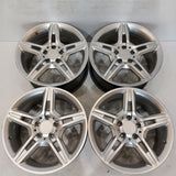 Roue en aluminium usagée Inc Silver 03 / Dimensions : 17x8 / Boulons : 5x112mm
