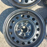 Roue en acier usagée Noir Inc04 / Dimensions : 15x6 / Boulons : 4x114.3mm