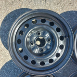 Roue en acier usagée Noir Inc04 / Dimensions : 15x6 / Boulons : 4x114.3mm