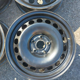 Roue en acier usagée Volkswagen Noir / Dimensions : 16x6.5 / Boulons : 5x112mm