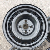 Roue en acier usagée Noir Inc07 / Dimensions : 14x5.5 / Boulons : 4x100mm