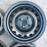 Roue en acier usagée DTD X41449 / Dimensions : 14x5.5 / Boulons : 4x100mm